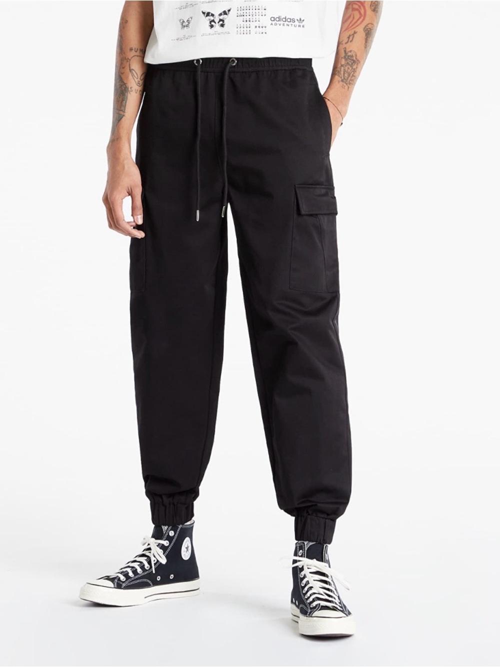 Blood Brother Cargo Jogger Pants, Size M, Color Black